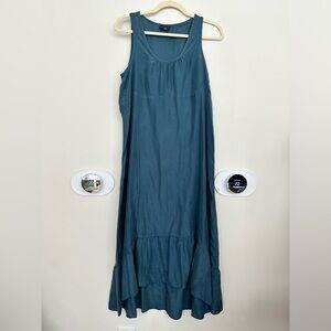 Club Monaco Silk Dress Peacock Blue